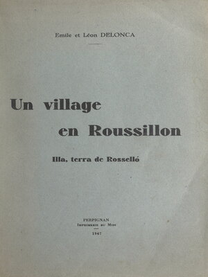 cover image of Un village en Roussillon